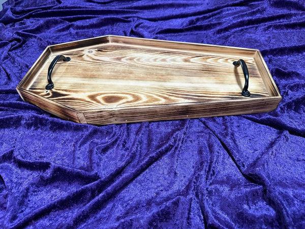 Wooden Coffin Tray