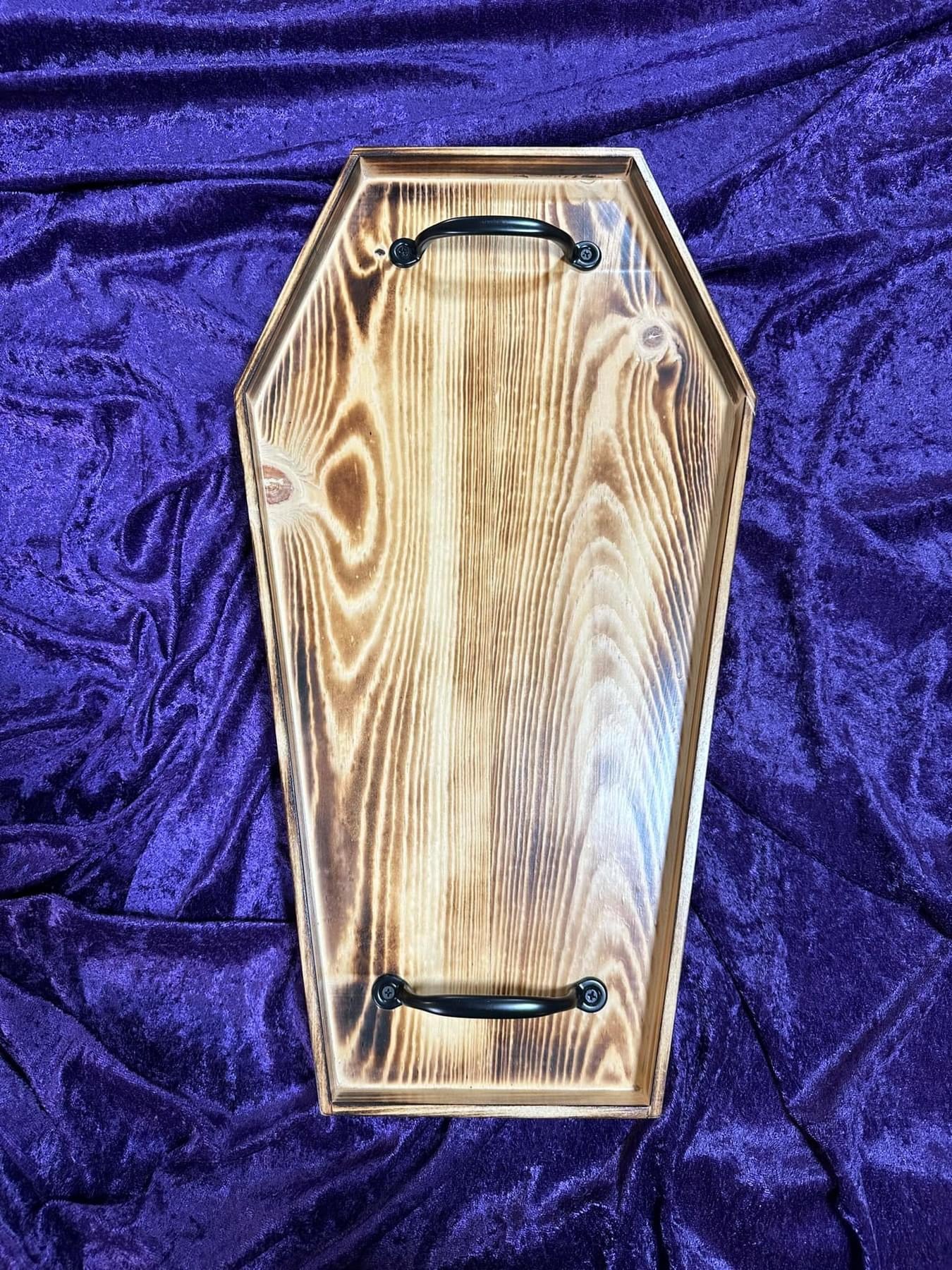 Wooden Coffin Tray