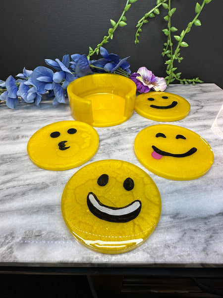 Resin coaster set