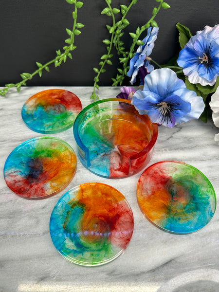 Resin coaster set