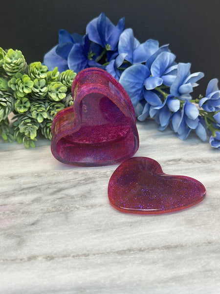 Heart shaped trinket box