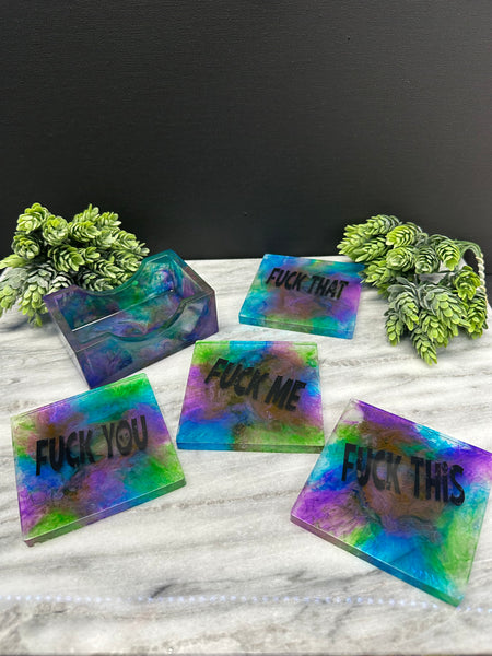 Resin coaster set